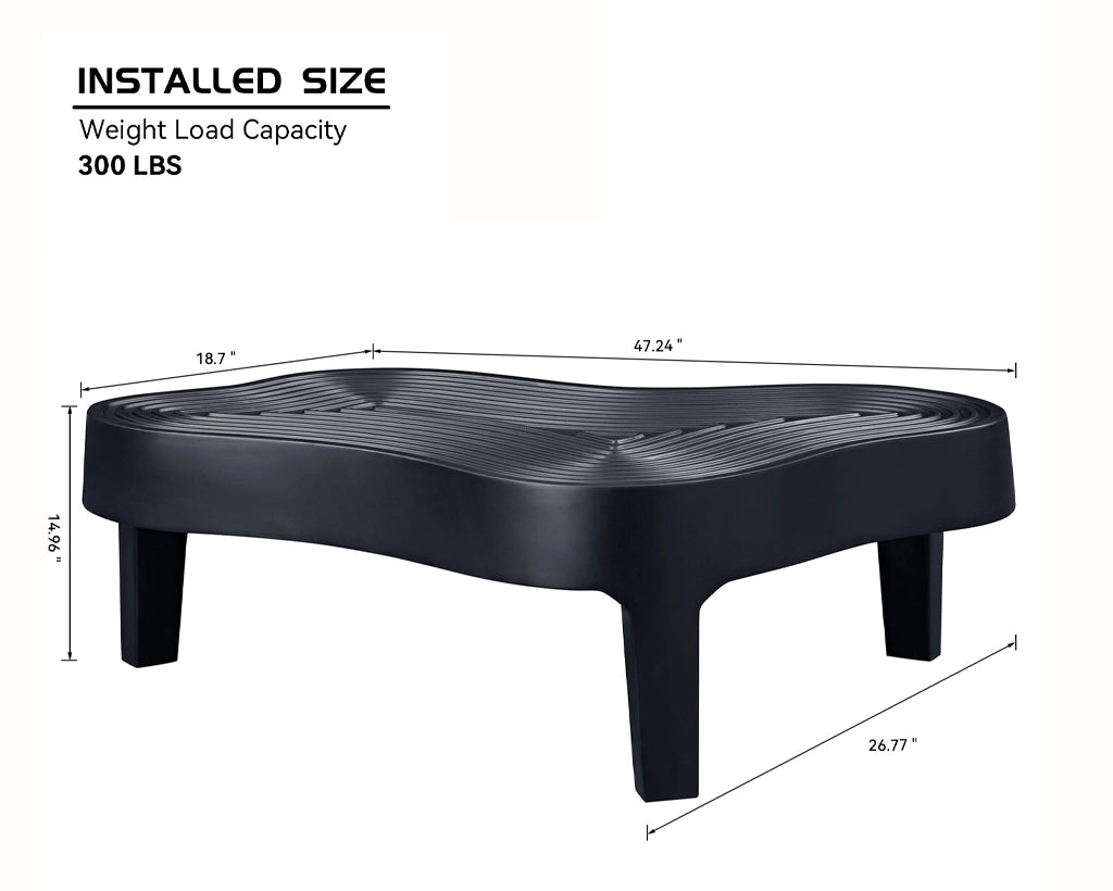 47.24'' Fiberglass Clound Coffee Table