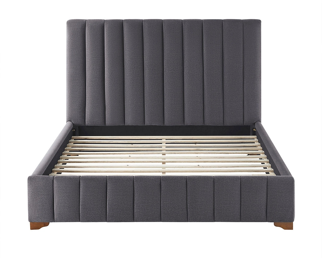 Modern Design Bed Frame Upholstered Queen Bed Frame Platform