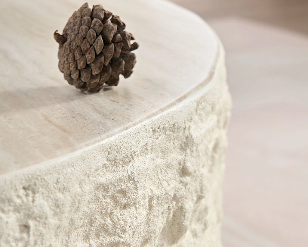 35.43''Fiberglass Round Center Coffee Table
