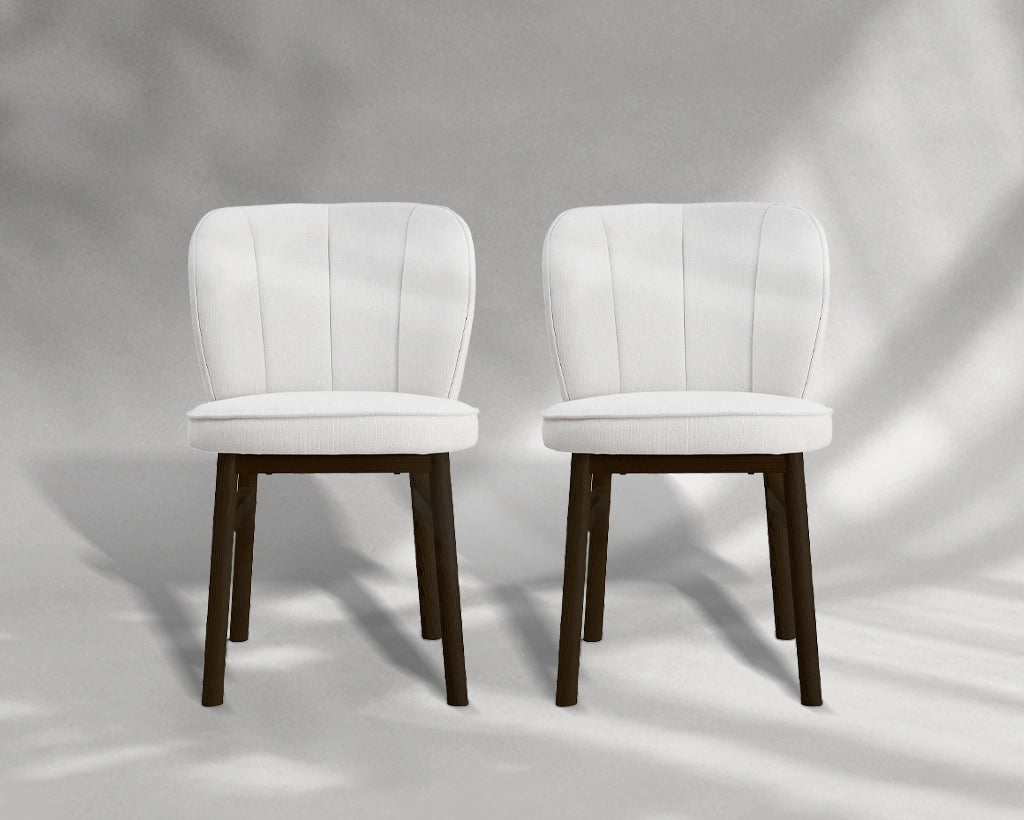 Wooden Frame Dining Armless Chairs