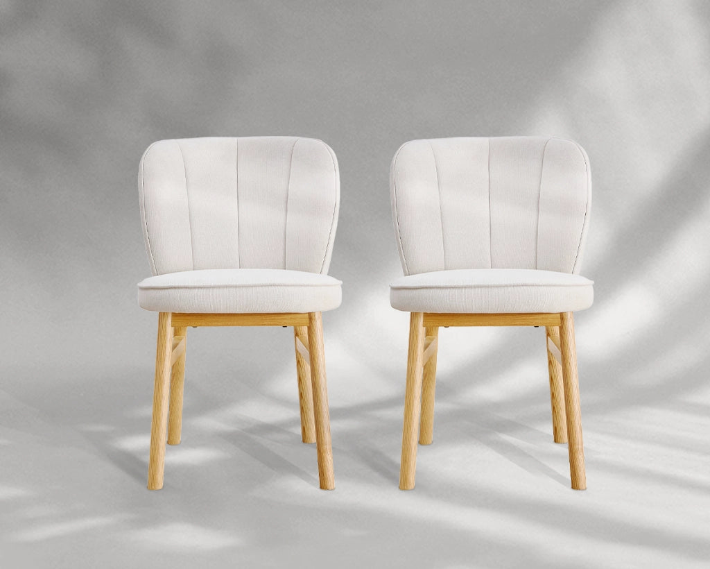 Wooden Frame Dining Armless Chairs