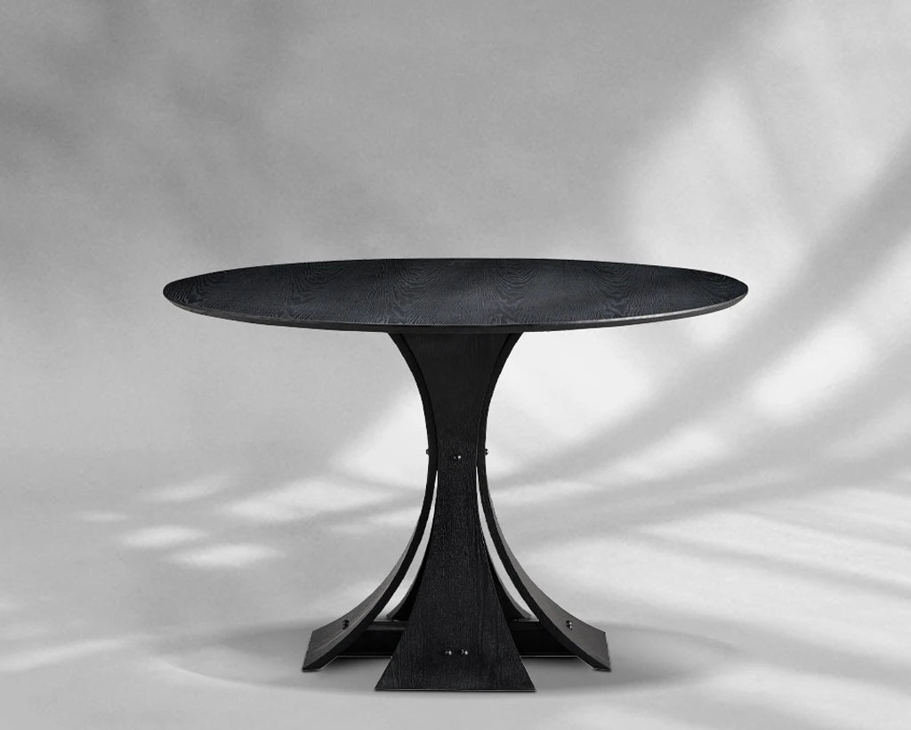 47.24" Round Modern MDF Wood Dining Table
