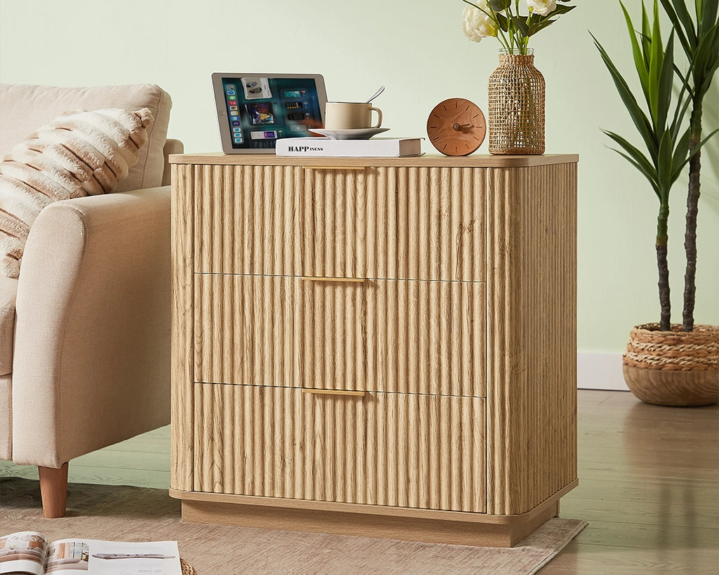 3 Drawers Drasser, 27.6'' Wide Modern Chest of Drawers