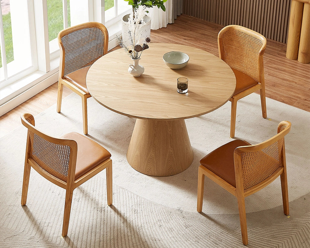 45.27'' Hardwood Solids Construction Round Dining Table