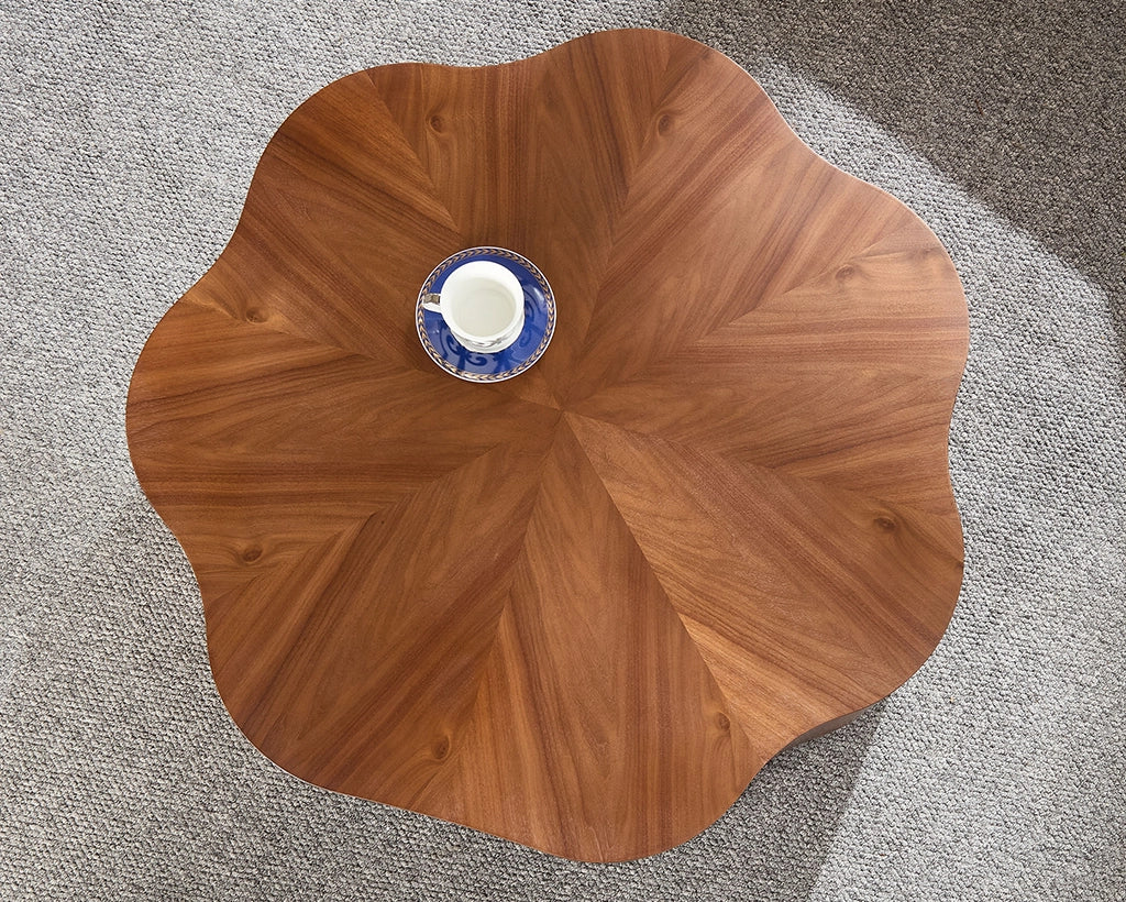 (Pre-Sale)35.43 inch Petal - Small Coffee Table with Hidden Drawer for Living Room
