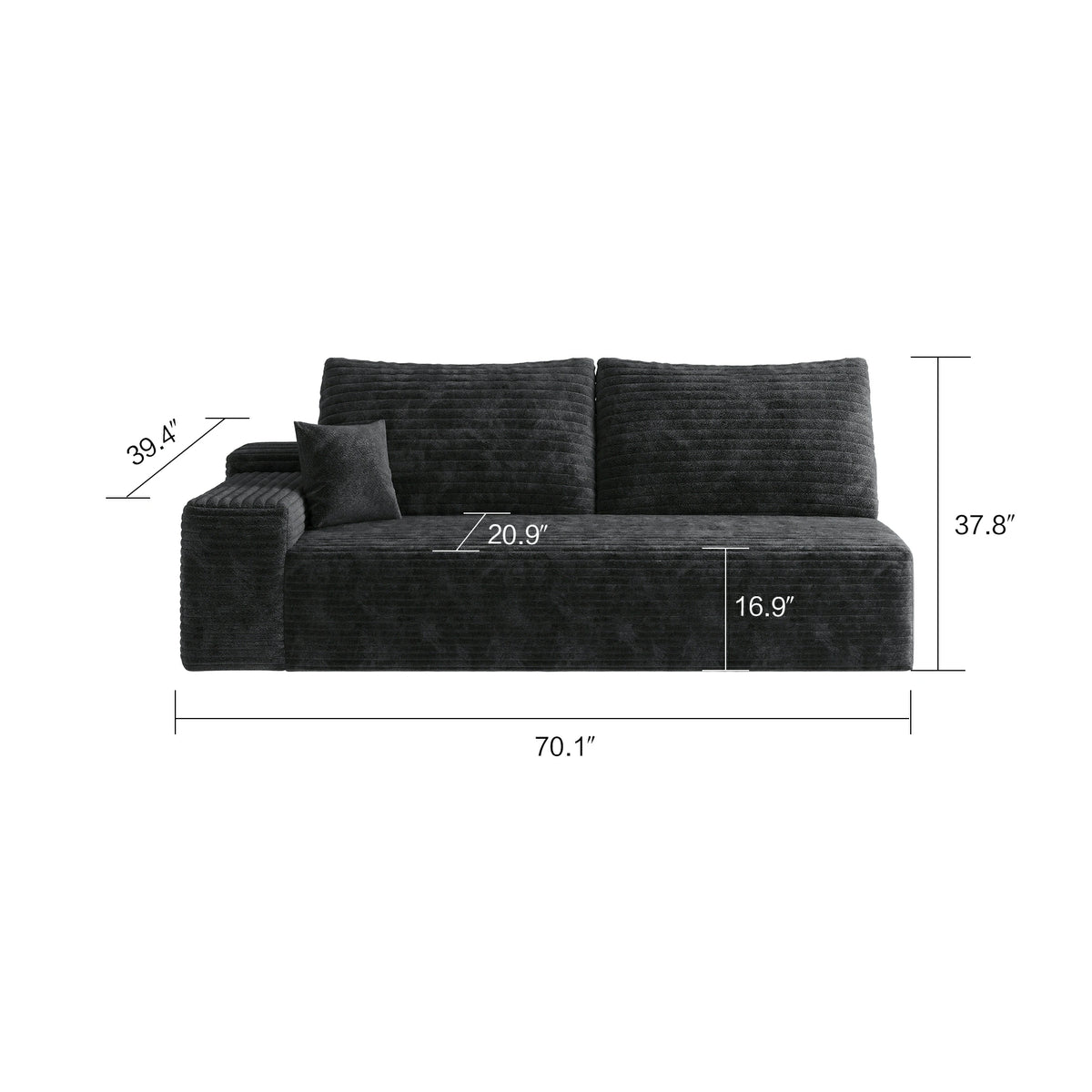 Y119 3-Seat Sofa – Modern Comfort Design