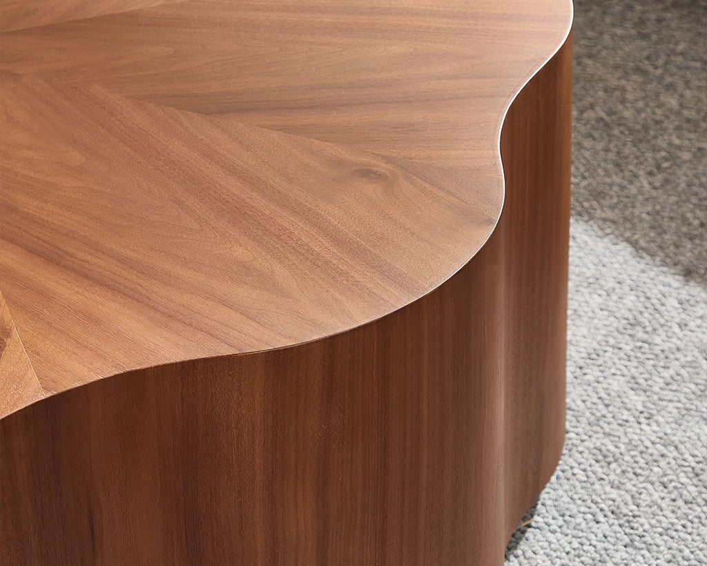 (Pre-Sale)35.43 inch Petal - Small Coffee Table with Hidden Drawer for Living Room