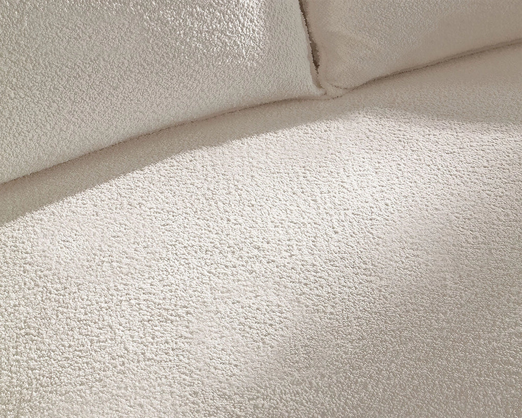 124.80"Beige Curved Sofa with Ingenious Shape – Modern, Stylish Design