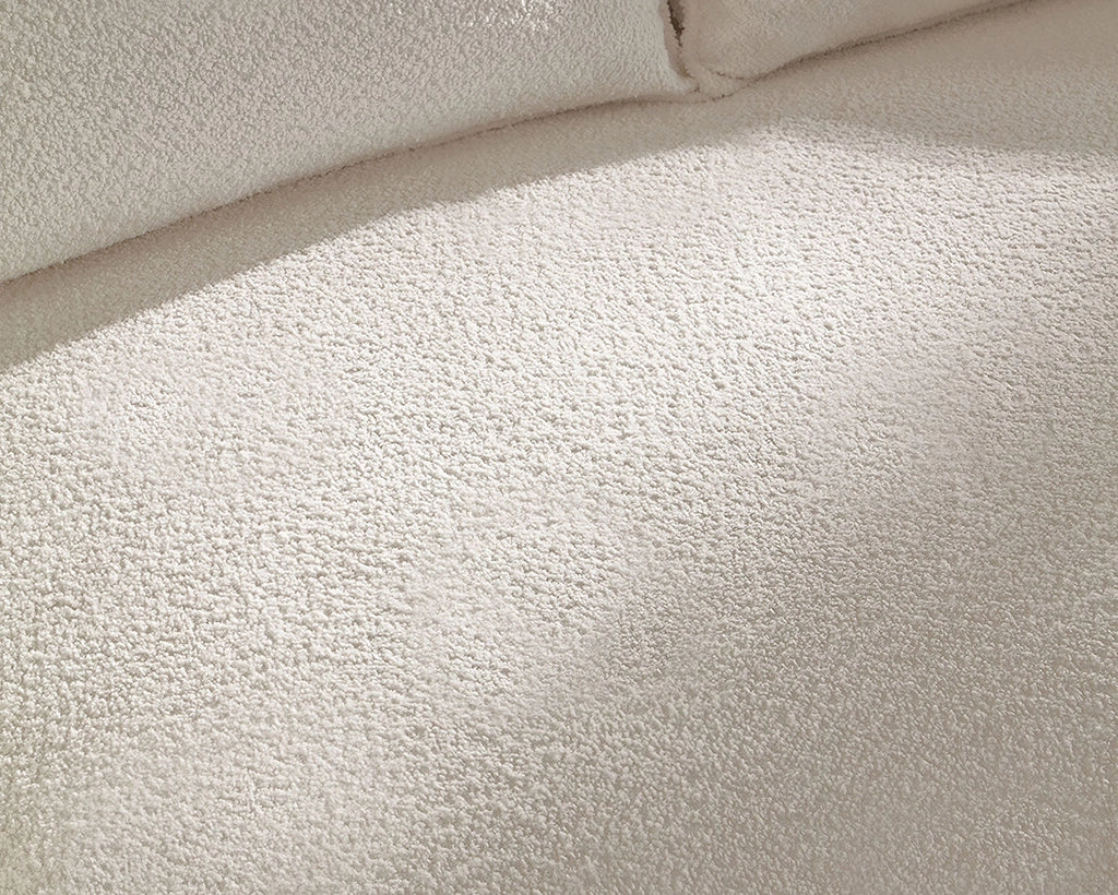 124.80"Beige Curved Sofa with Ingenious Shape – Modern, Stylish Design