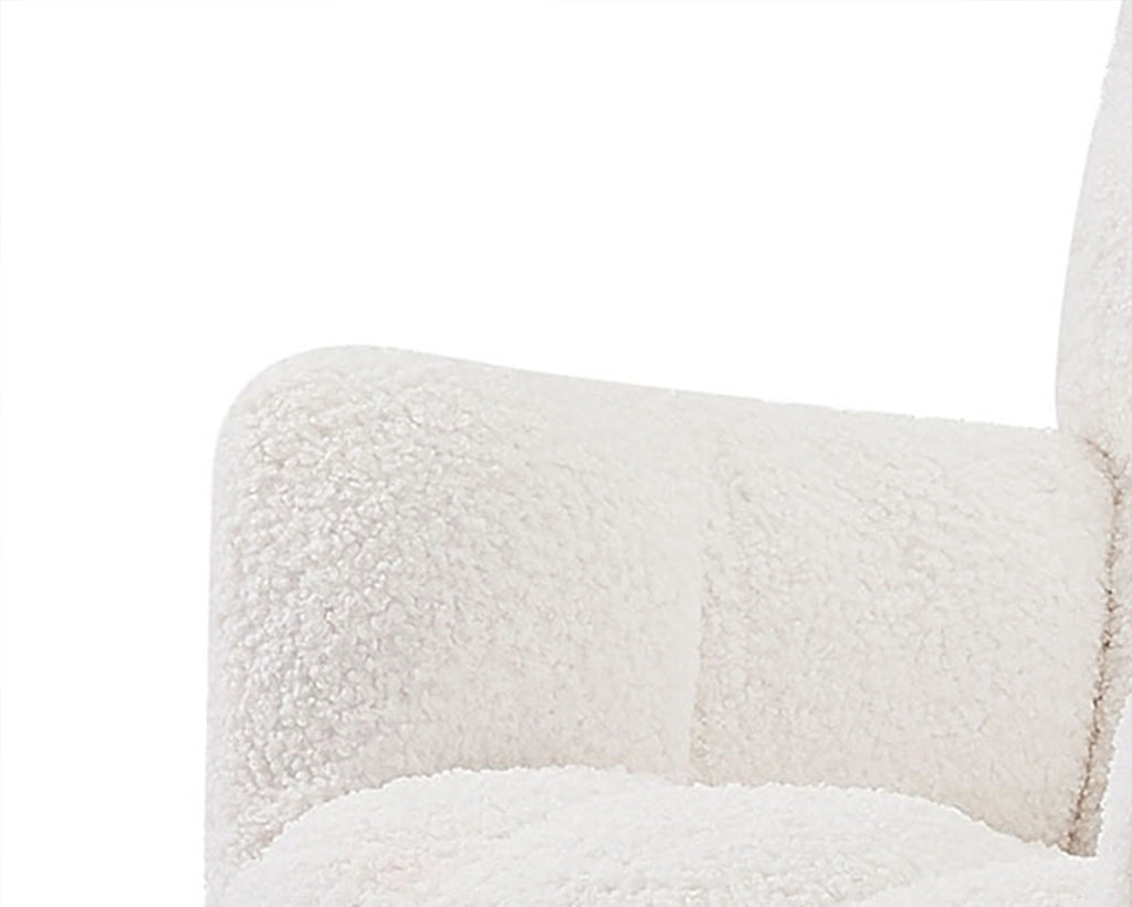 Comfy Upholstered Lounge Chair Rocking Chair with High Backrest