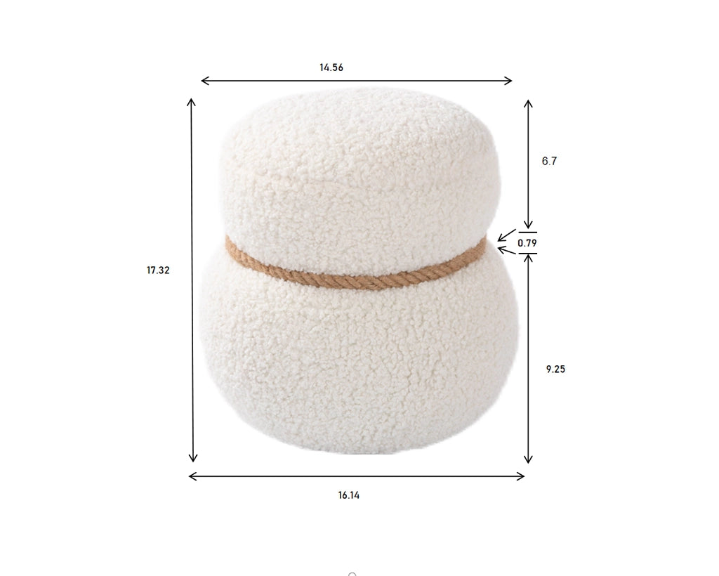 Seat body width 14.56in round belly, playful and lovely