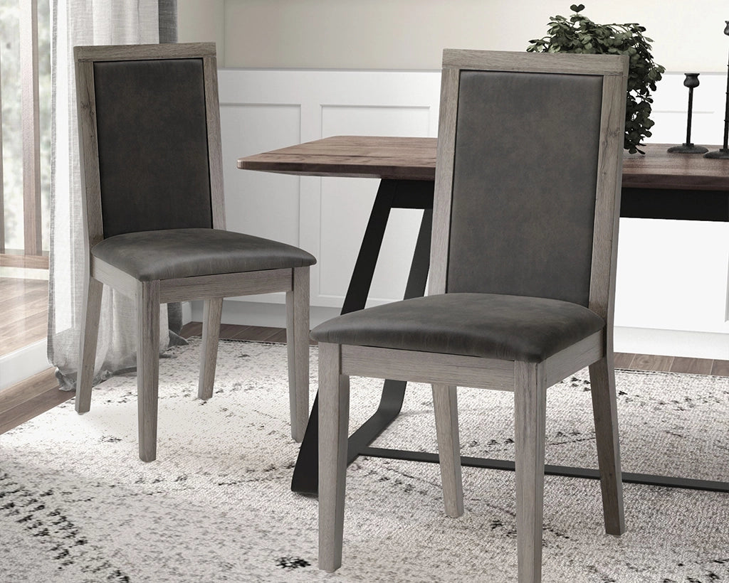 Dining Chairs Set of 2 Wood Dining Room Chair with MDF + sponge Back