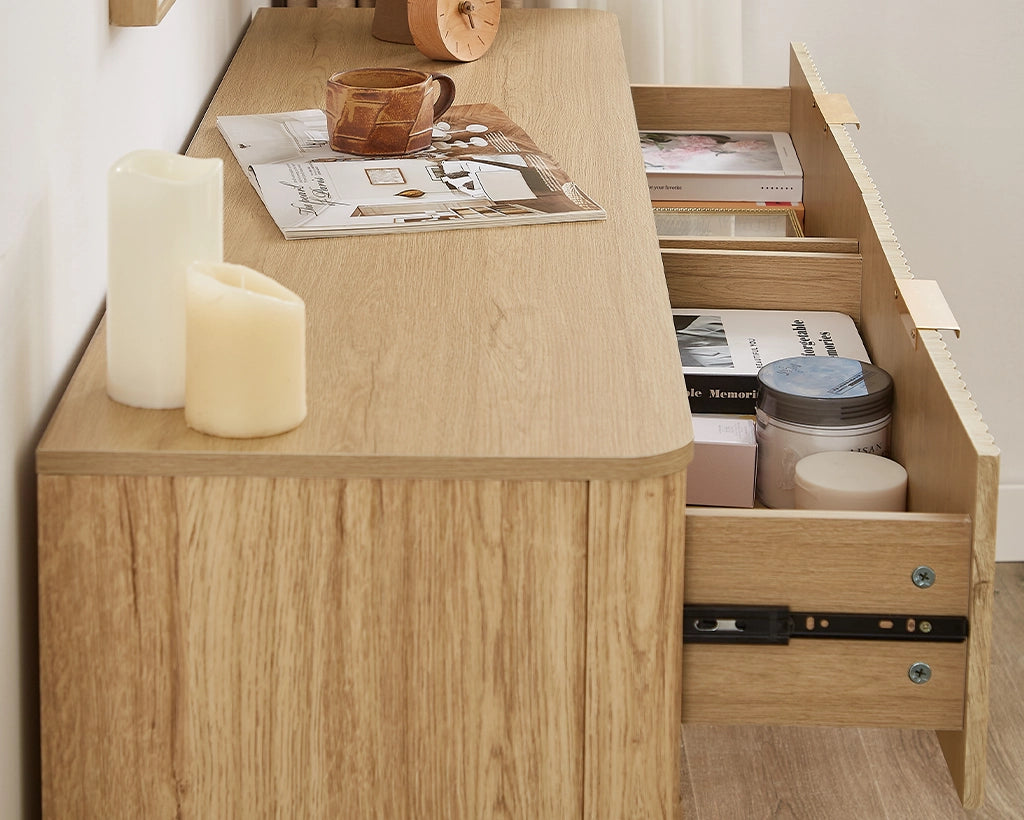 55" Wide Modern Chest of 6 Drawers