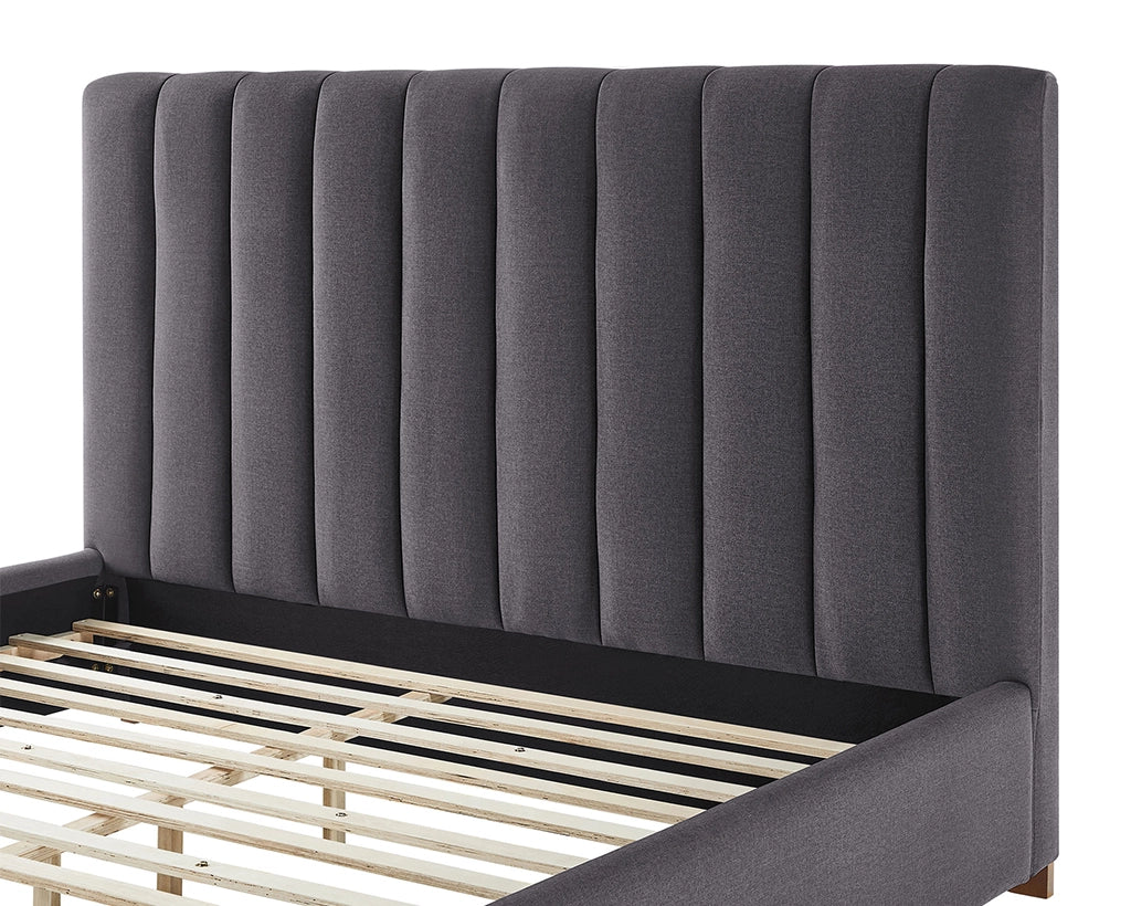 Modern Design Bed Frame Upholstered Queen Bed Frame Platform