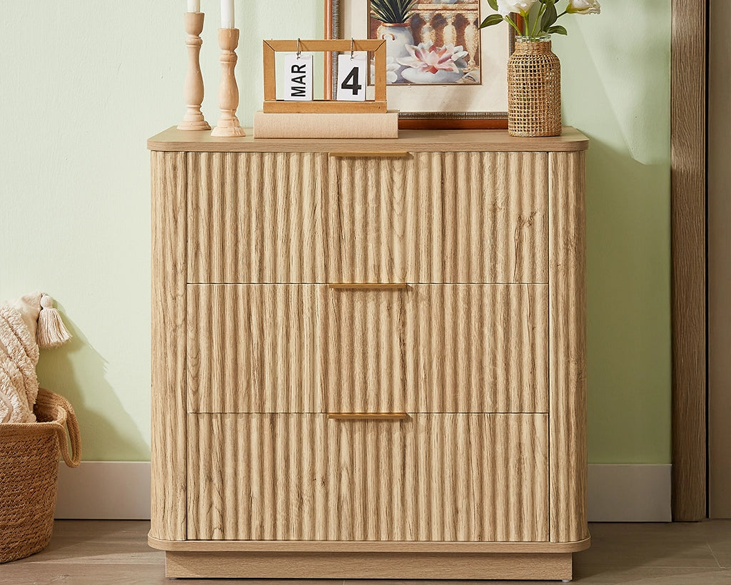 3 Drawers Drasser, 27.6'' Wide Modern Chest of Drawers
