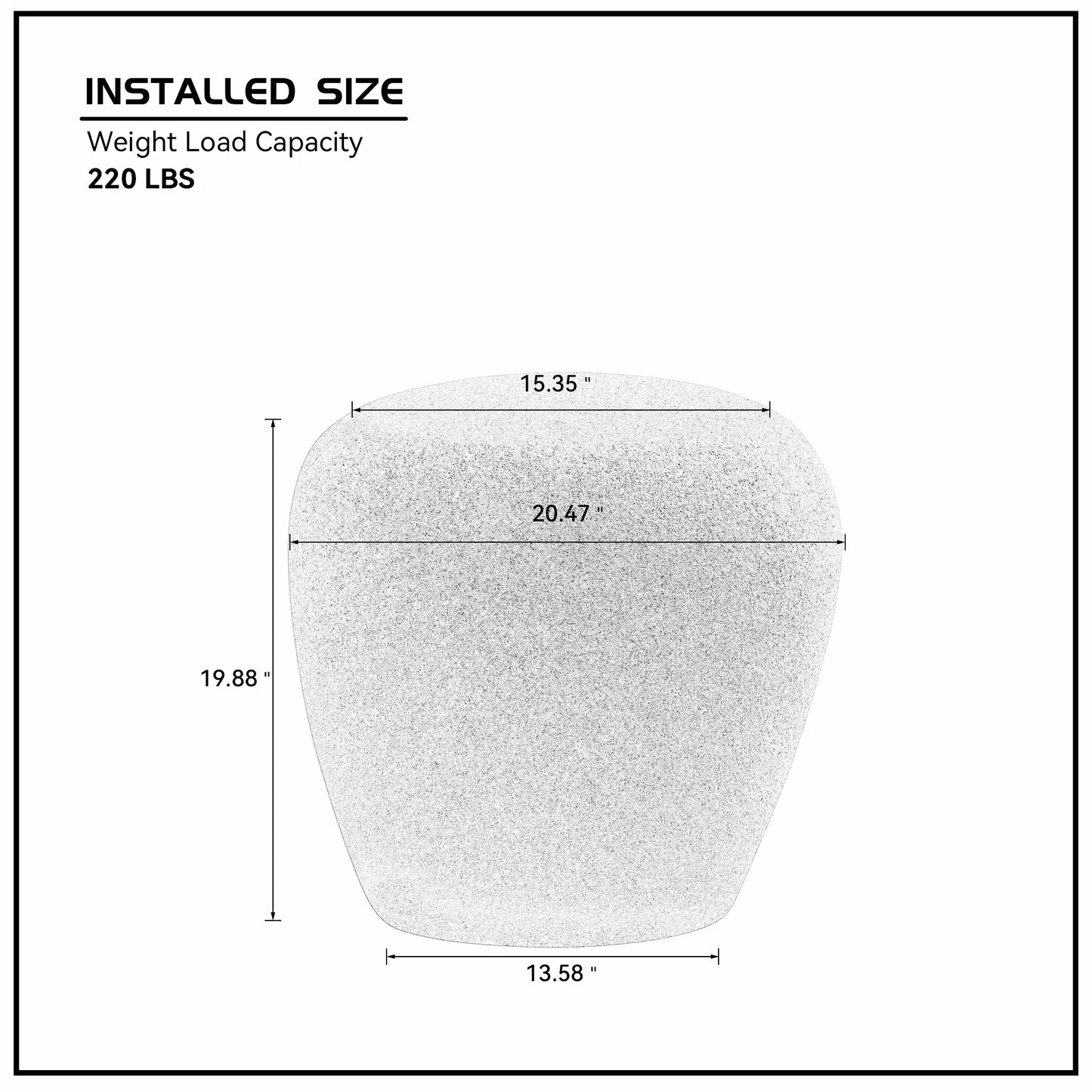 Irregular Fiberglass Side Table - Durable, Scratch & Waterproof