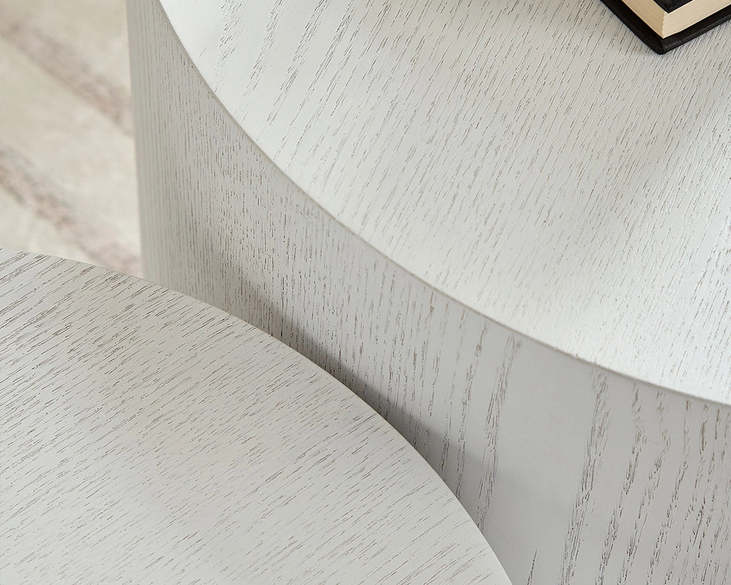 MDF with veneer coffee table set of 2