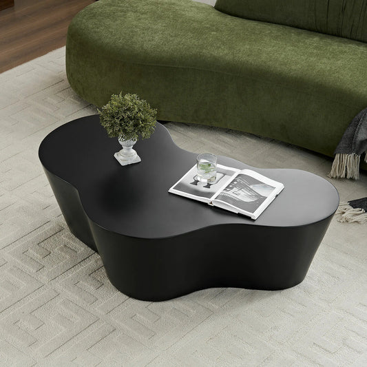 The Centerpiece Your Living Room Deserves: Why the 50” Unique Shape Fiberglass Coffee Table is a Game Changer