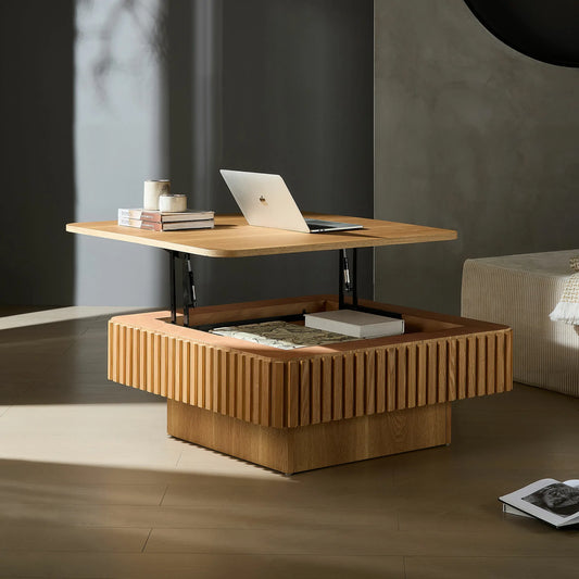 The Perfect Blend of Function &amp; Style: AllCurved’s Smart Lift-Top Coffee Table