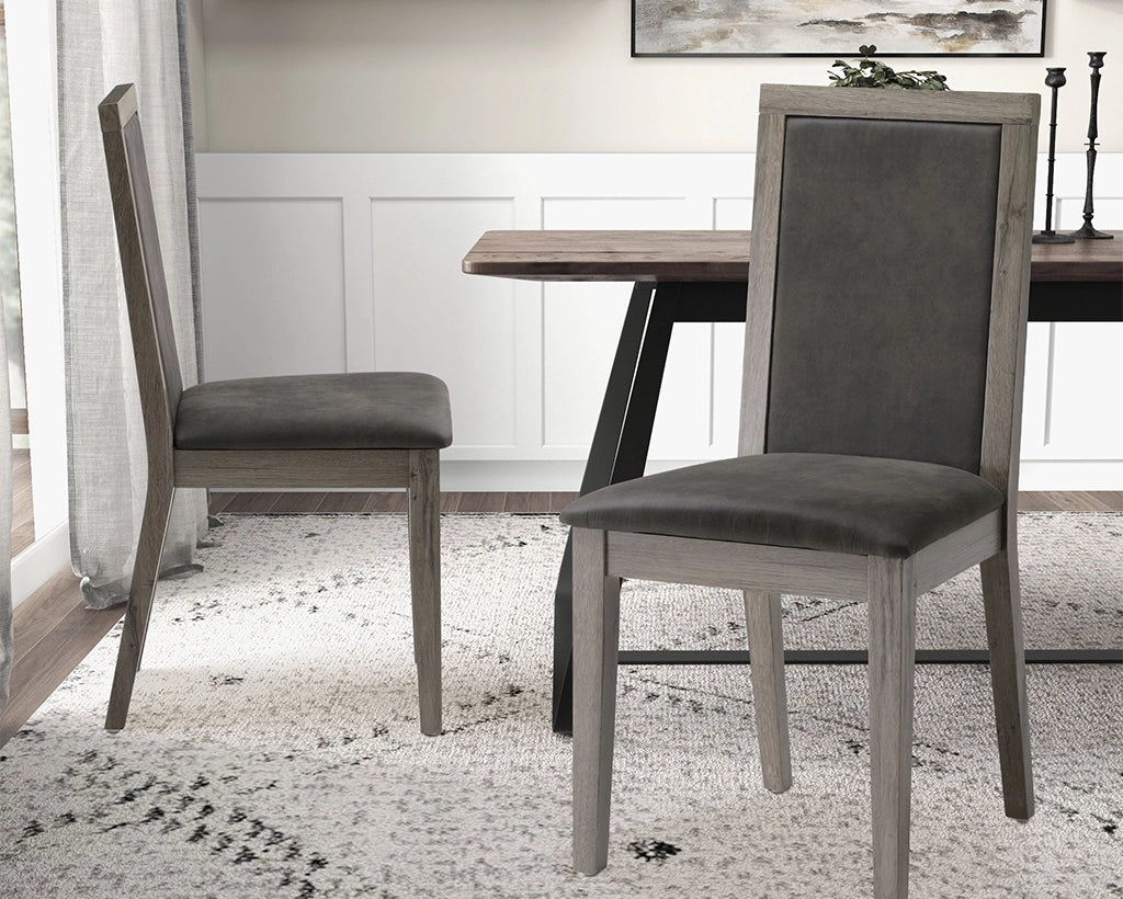 Dining Chairs Set of 2 Wood Dining Room Chair with MDF + sponge Back