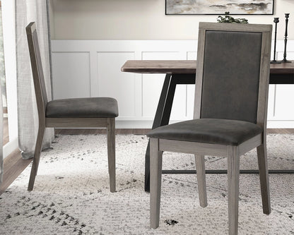 Dining Chairs Set of 2 Wood Dining Room Chair with MDF + sponge Back
