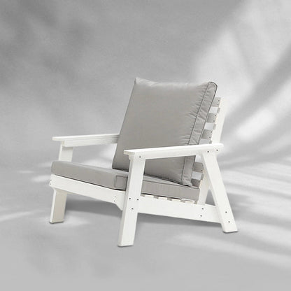 HIPS All-Weather Outdoor Single Sofa with Cushion