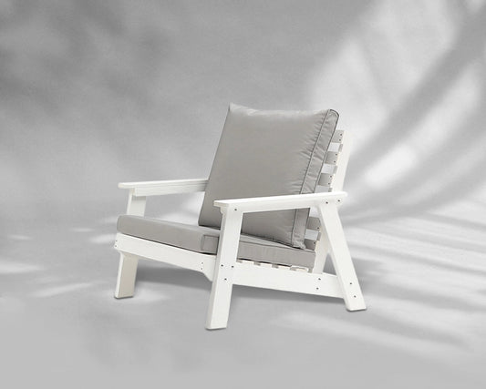 HIPS All-Weather Outdoor Single Sofa with Cushion