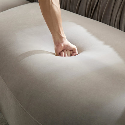 102.36" Modern Curved Sofa – Crescent Silhouette, Living Room