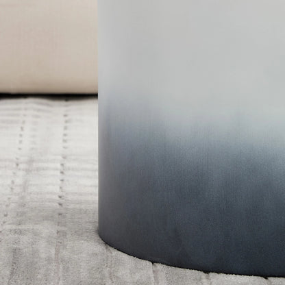 Modern Nesting Table Set of 2 with MDF Veneer, White & Black