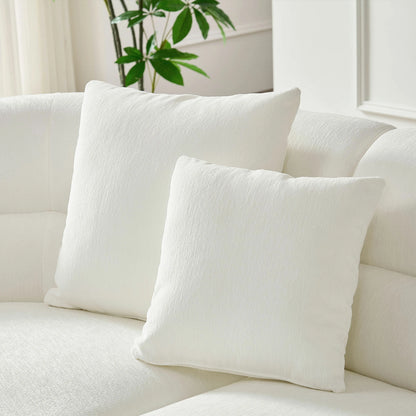 125" Curved Modular Left/Right L-Shape Sofa – Comfy with Pillows, Upholstered