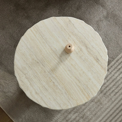 Faux Marble Textured Coffee Table – No Assembly, Modern Living Room