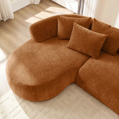 134.63" L-Shape Sectional Sofa w/ Left & Right Facing Chaise