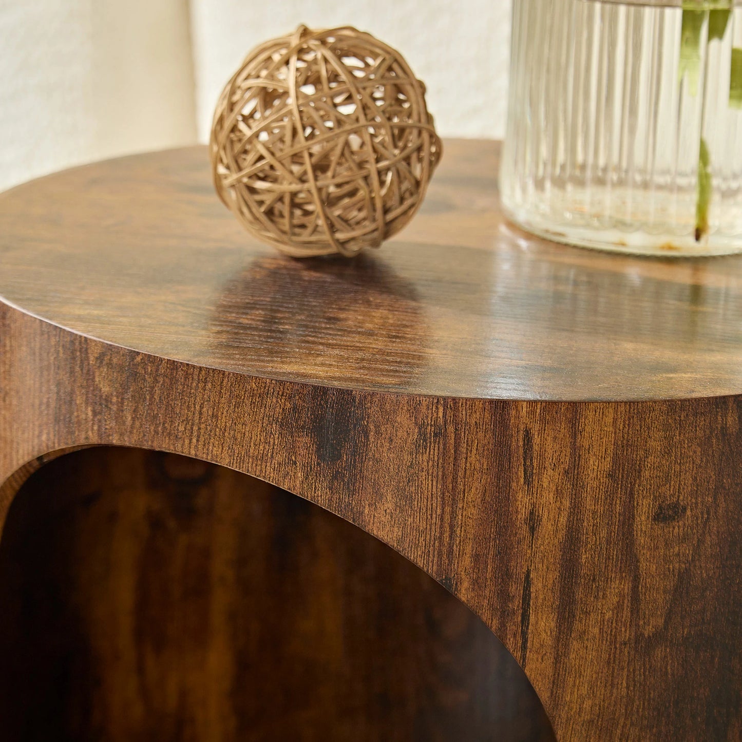 Cat Nest Stool Set – 2-Piece Round Nesting Coffee Tables, No Assembly