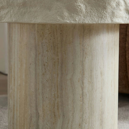 Faux Marble Textured Coffee Table – No Assembly, Modern Living Room