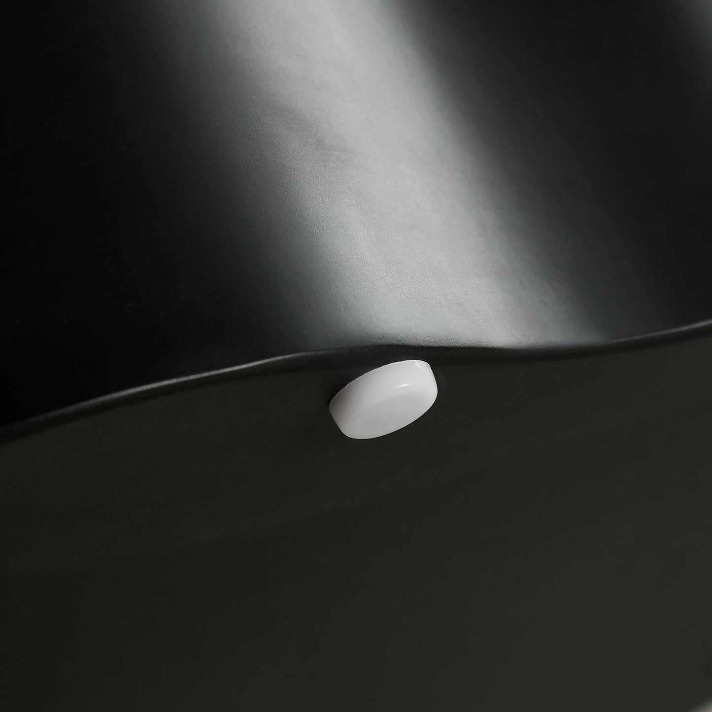 Unique Shape MDF Nesting Table Set of 2 - No Assembly, Black