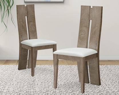 Dining Chair Set of 2 MDF, sponge .PU Leather Upholstered Cushion