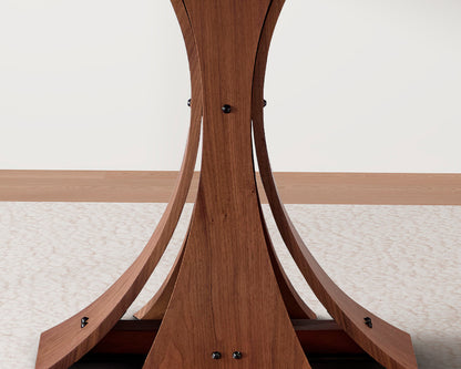47.24" Round Modern MDF Wood Dining Table