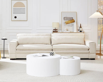 Fabric Mid-Century Sofa Couch Modern Upholstered Couch
