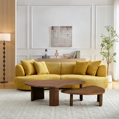 Irregular Seashell Shape Coffee Table Set