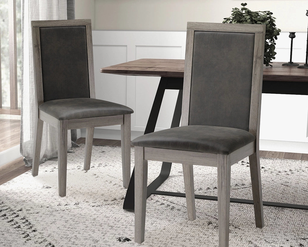 Dining Chairs Set of 2 Wood Dining Room Chair with MDF + sponge Back