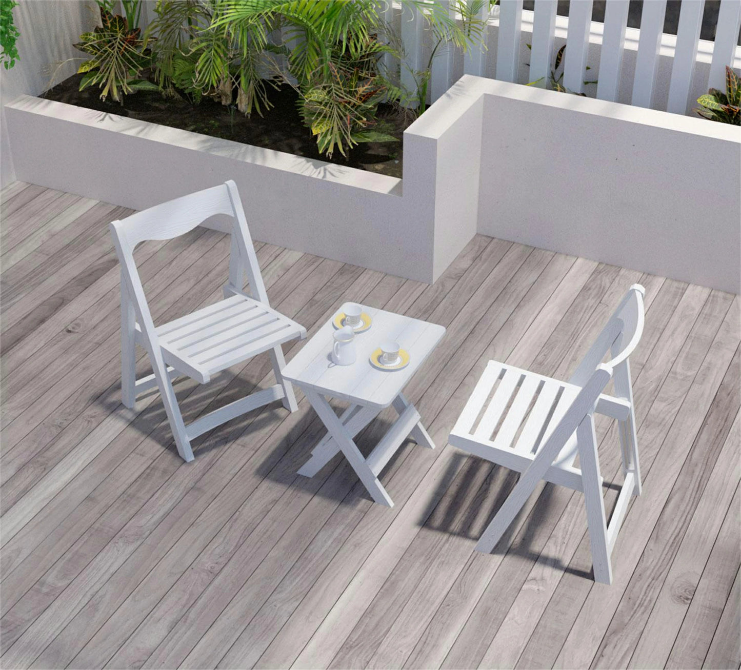 HIPS Foldable Bistro Set – Table & 2 Chairs