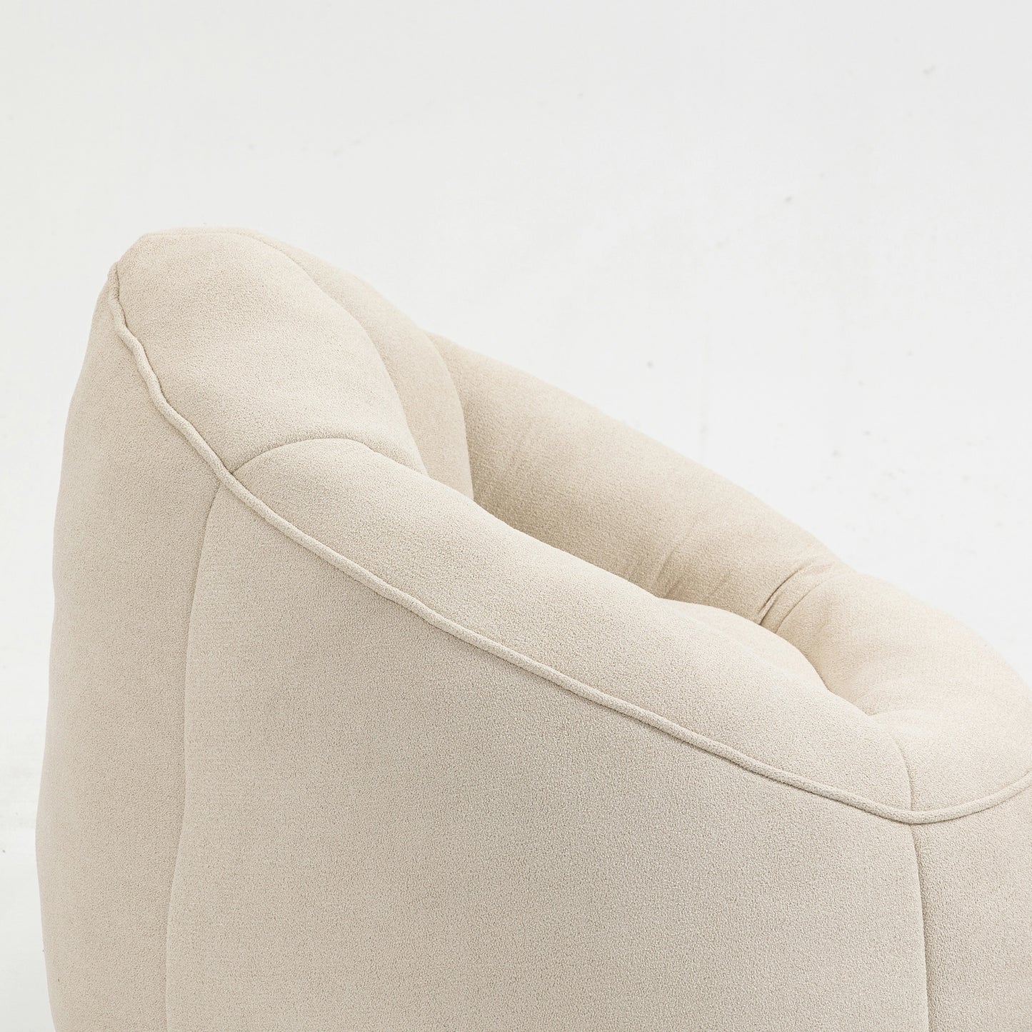 Compressed Bean Bag Sofa Chair with Ottoman, High-Density Foam