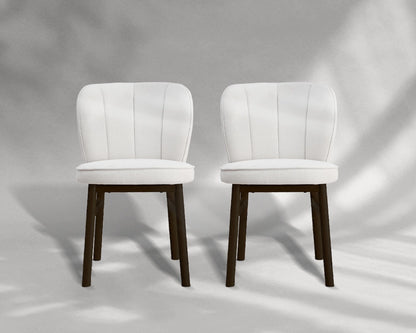 Wooden Frame Dining Armless Chairs