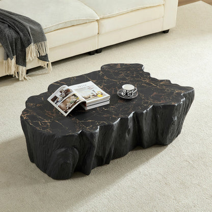 48.62" Unique Shape Coffee Table - Sturdy Fiberglass