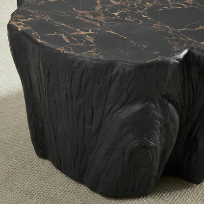 48.62" Unique Shape Coffee Table - Sturdy Fiberglass