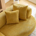 102"Soft Wave 4-Seat Boucle Fabric Cream Style Couch White/Green