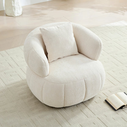 Modern Curved Accent Chair – Ergonomic Lounge, Comfort Armchair
