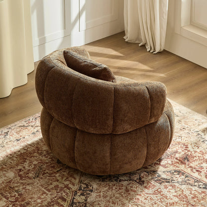 Modern Curved Accent Chair – Ergonomic Lounge, Comfort Armchair