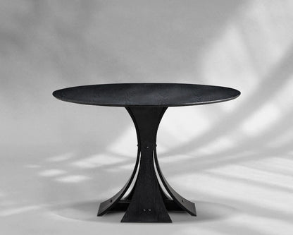 47.24" Round Modern MDF Wood Dining Table