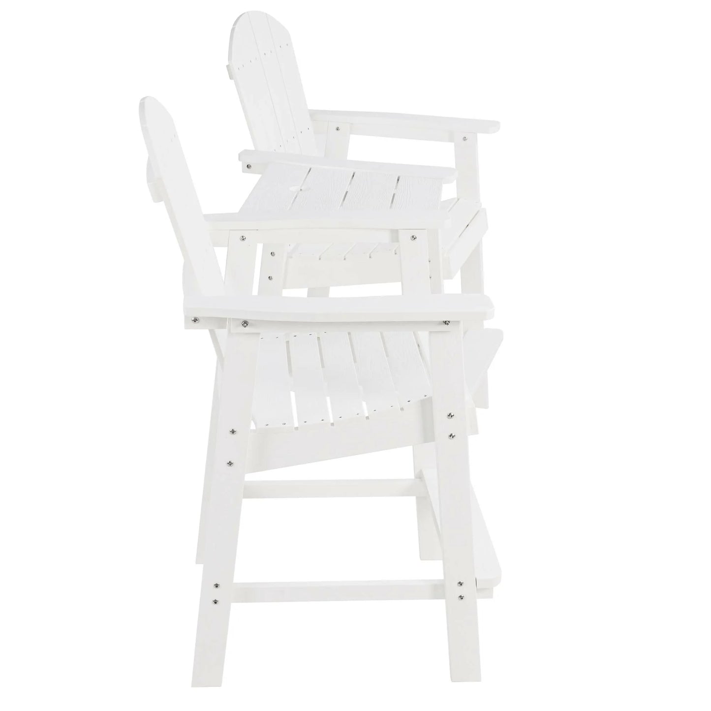 Outdoor Lounge Chair - HIPS Frame, 304 Stainless Steel - Teak